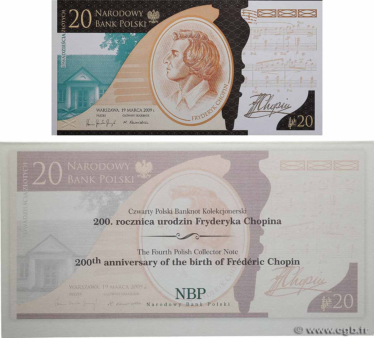 20 Zlotych Set de présentation POLONIA  2009 P.181 FDC