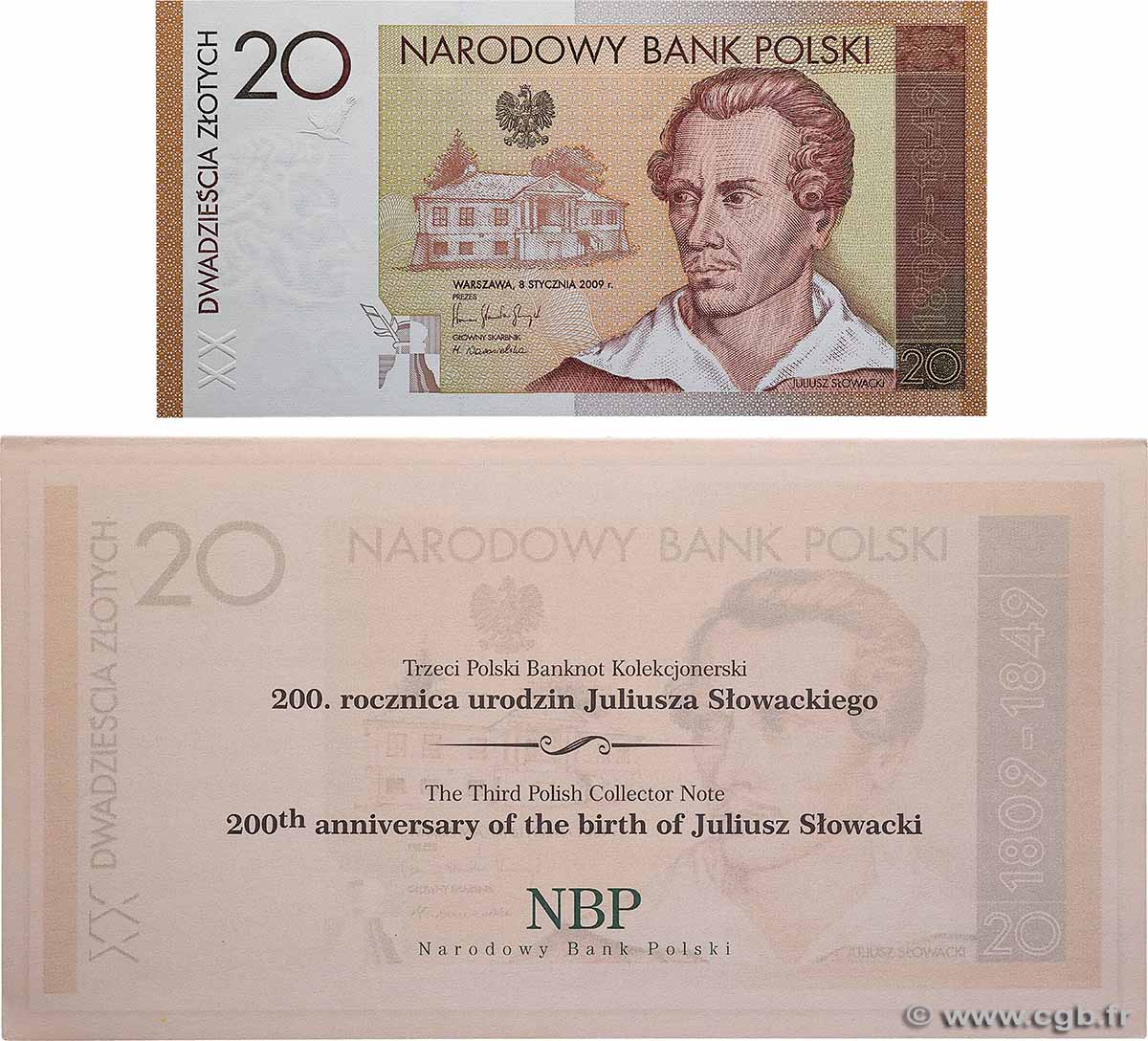 20 Zlotych Set de présentation POLONIA  2009 P.180 FDC