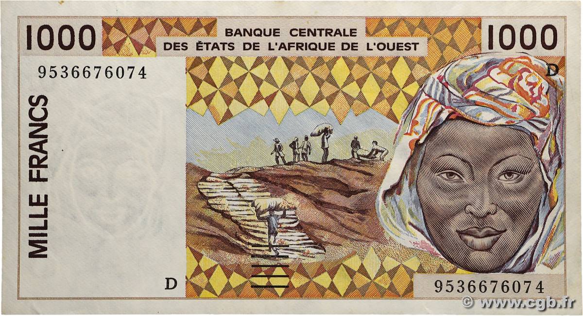 1000 Francs ÉTATS DE L AFRIQUE DE L OUEST  1995 P.411De SUP+
