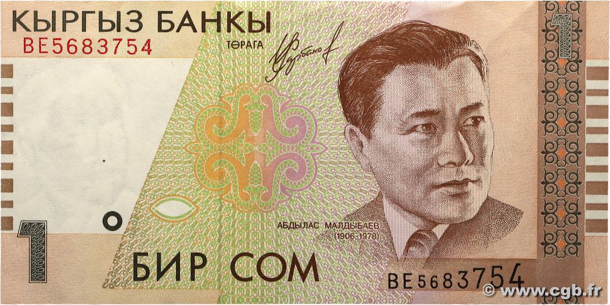 1 Som KIRGHIZISTAN  1999 P.15 TTB+