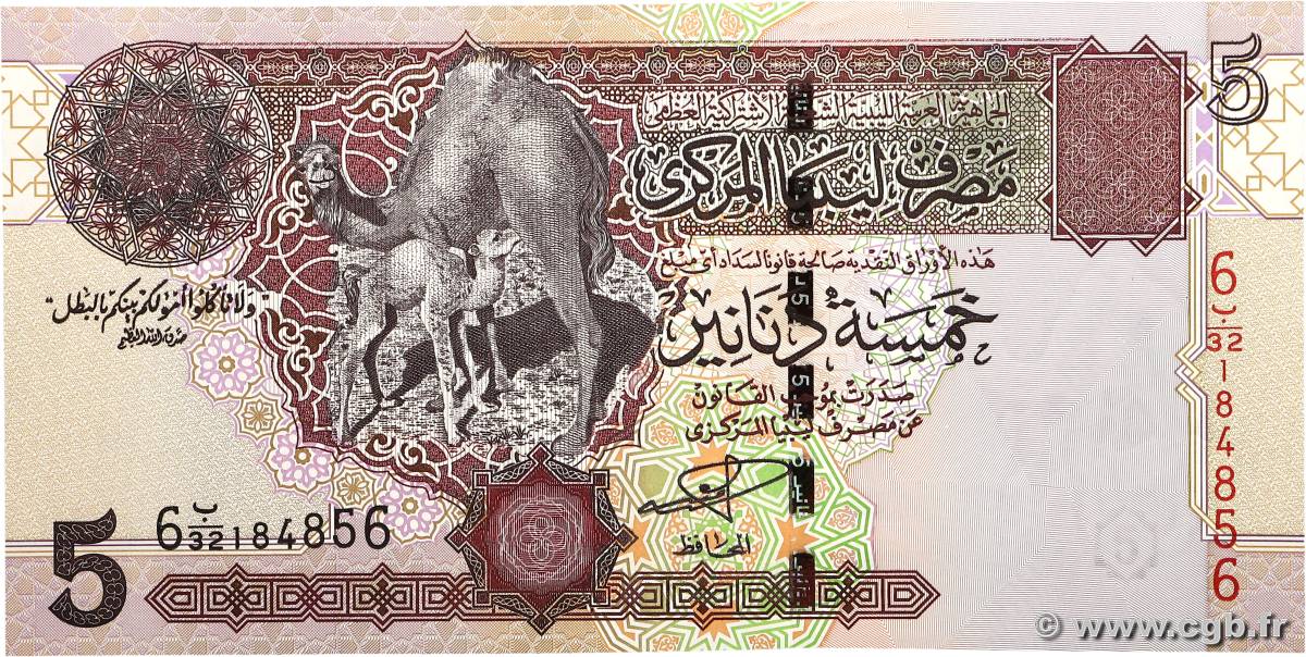 5 Dinars LIBYE  2004 P.69a NEUF