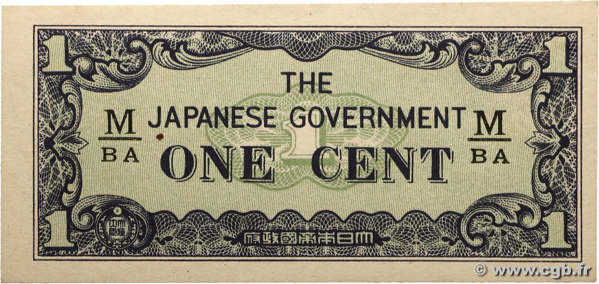 1 Cent MALAYA  1942 P.M01b pr.NEUF