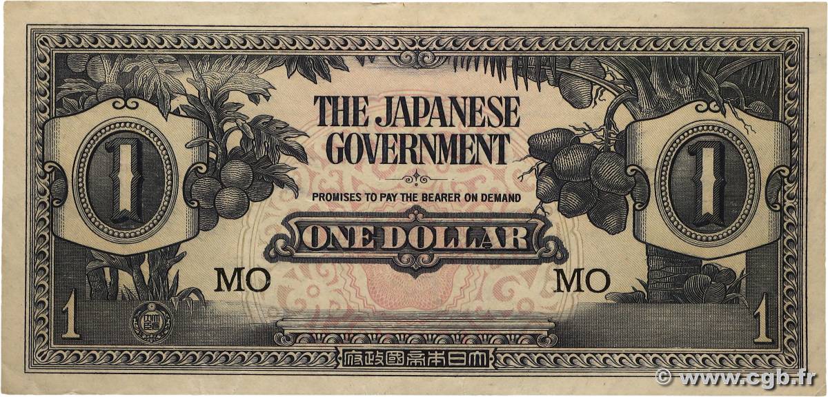 1 Dollar MALAYA  1942 P.M05c SUP+