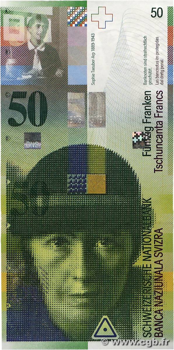 50 Francs SUISSE  2010 P.71d NEUF