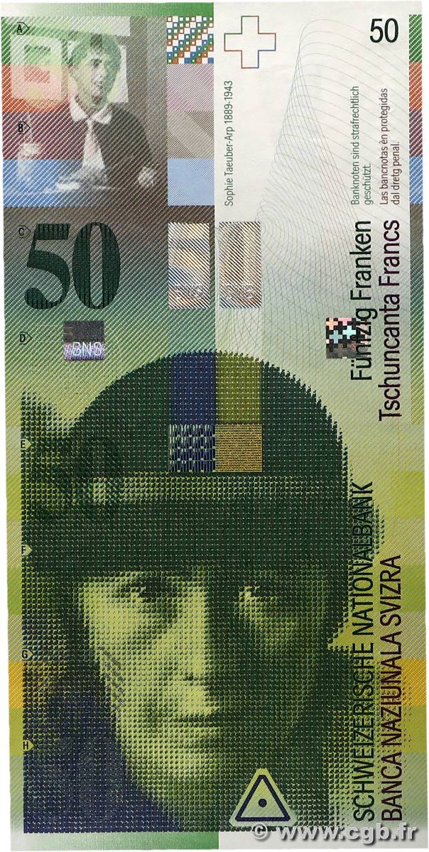 50 Francs SUISSE  2012 P.71e NEUF