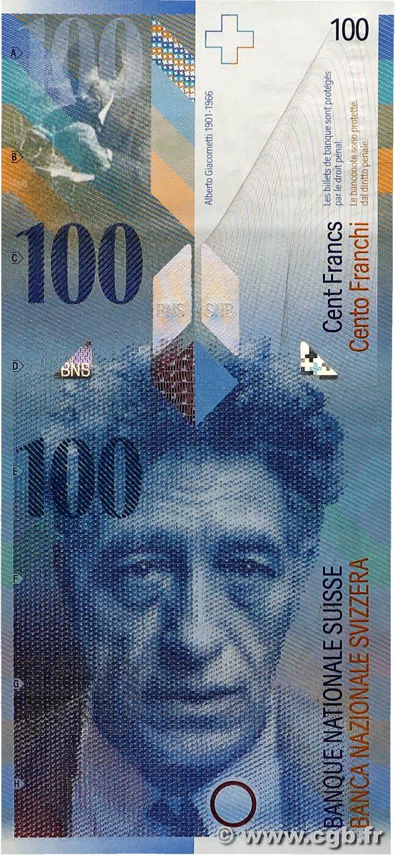 100 Francs SUISSE  2014 P.72j NEUF