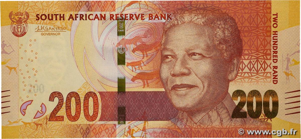 200 Rand AFRIQUE DU SUD  2013 P.142b pr.NEUF