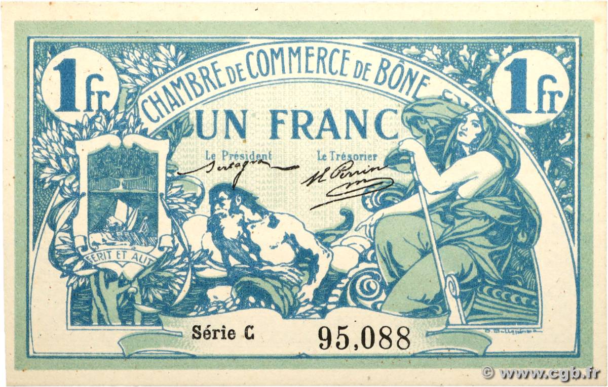1 Franc ALGÉRIE Bône 1915 JP.138.03 pr.NEUF