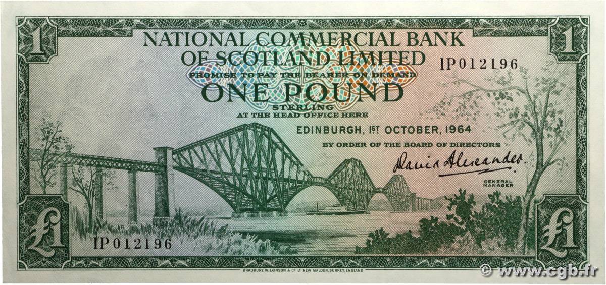 1 Pound SCOTLAND  1964 P.269a EBC+