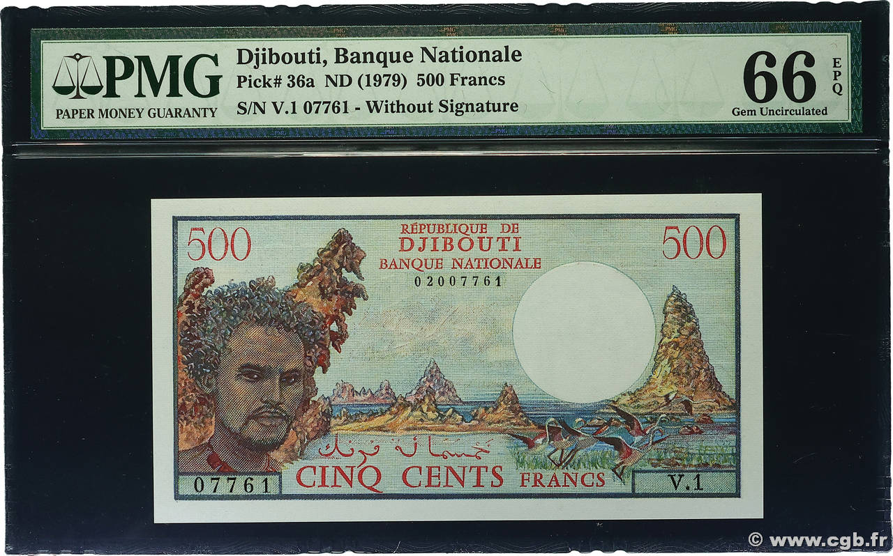 500 Francs DJIBOUTI  1979 P.36a NEUF