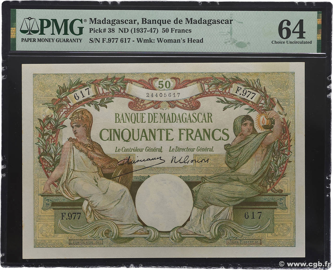 50 Francs MADAGASCAR  1948 P.038 pr.NEUF