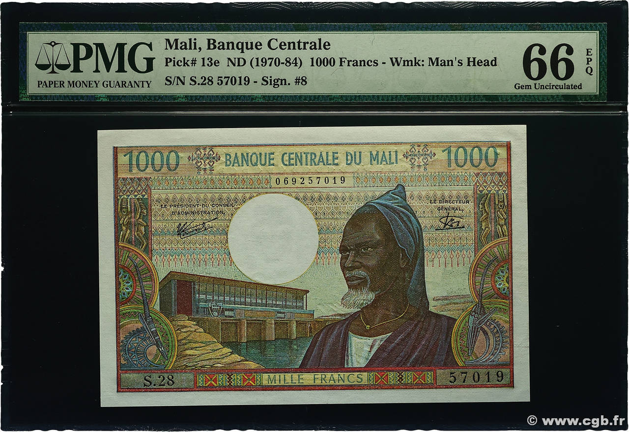 1000 Francs MALI  1970 P.13e NEUF