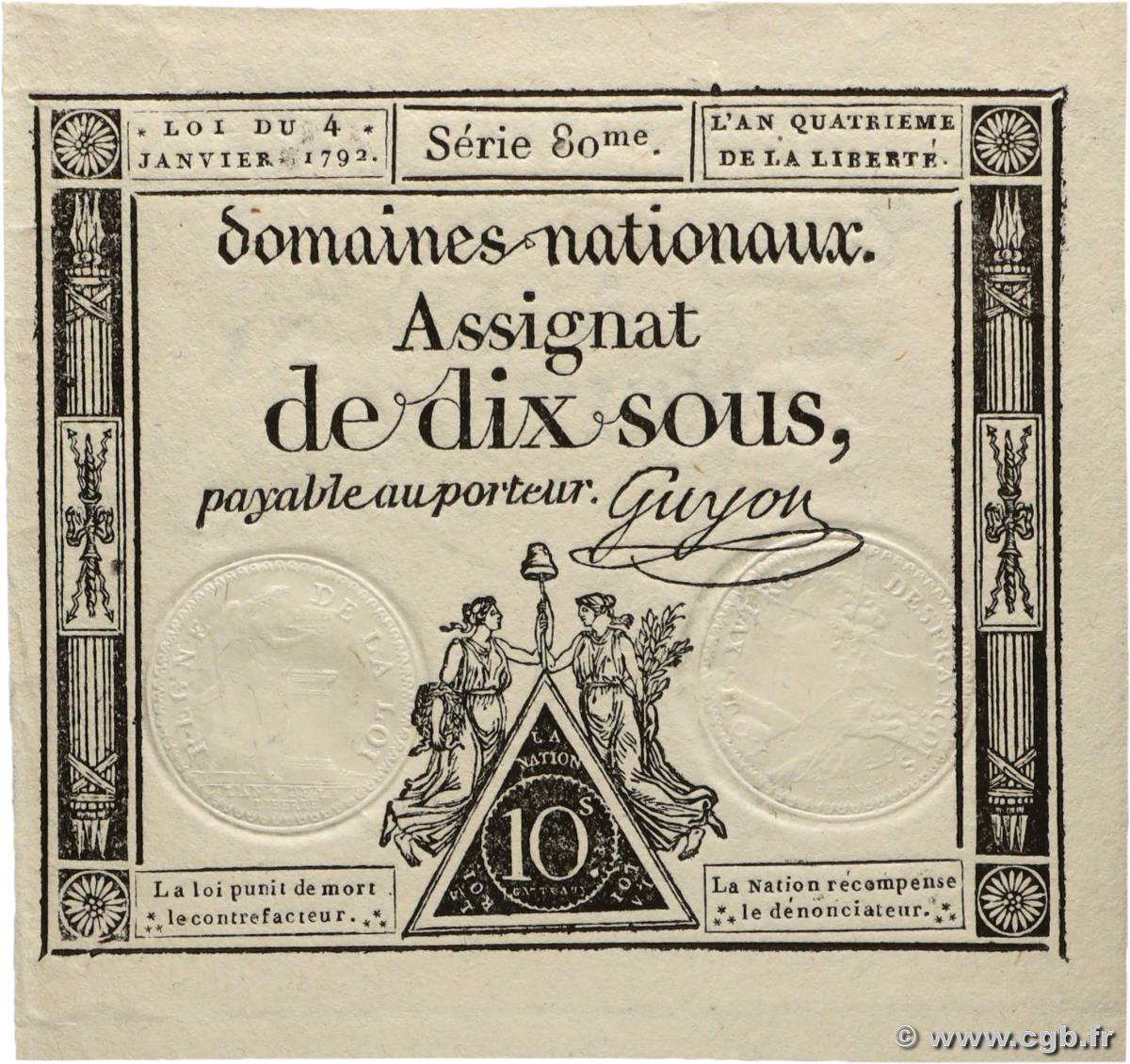 10 Sous FRANCIA  1792 Ass.23a SC+