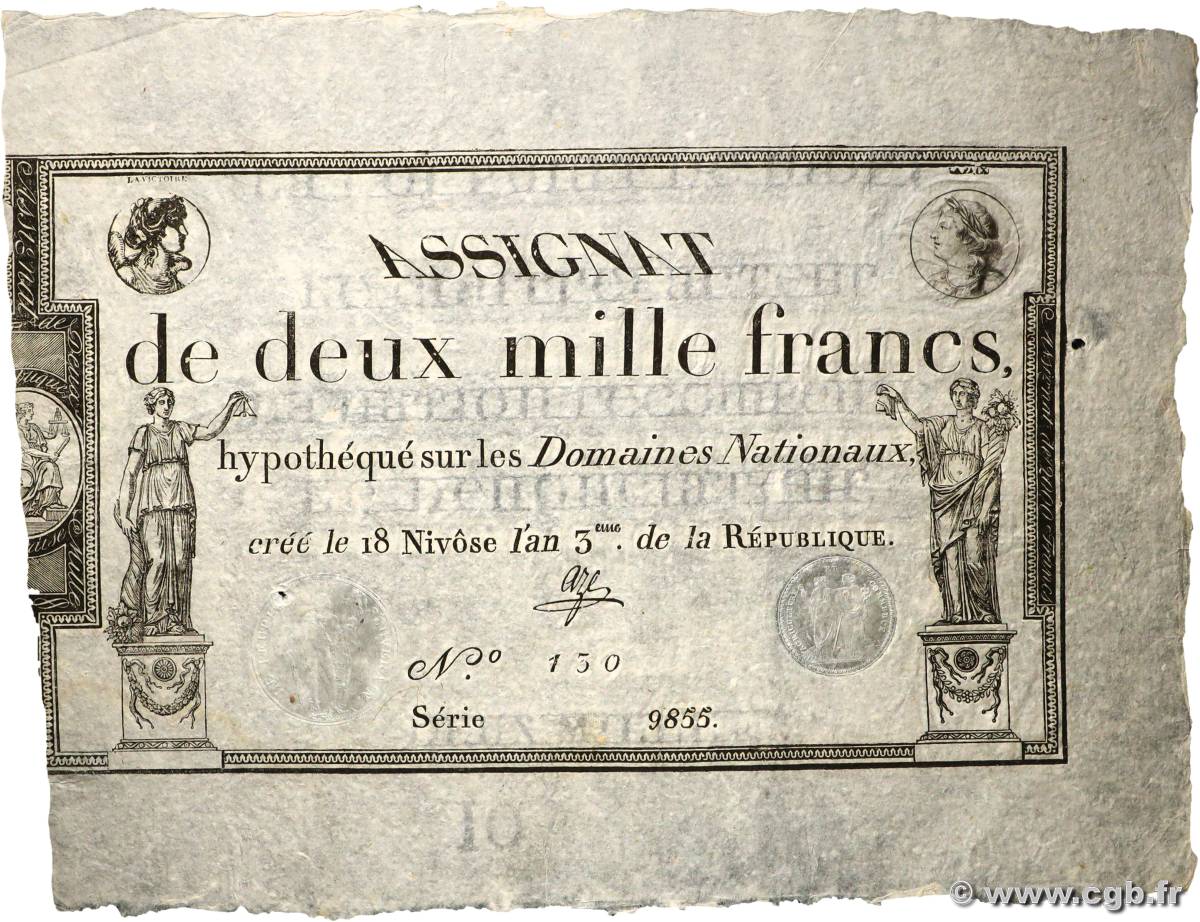 2000 Francs FRANCIA  1795 Ass.51a SC