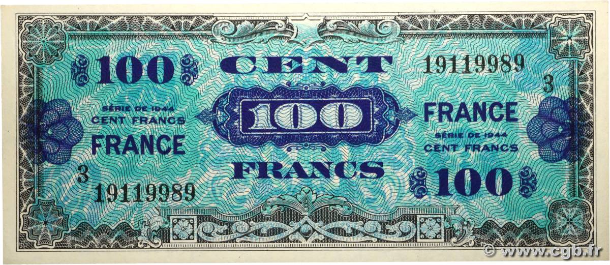 100 Francs FRANCE FRANCE  1945 VF.25.03 NEUF
