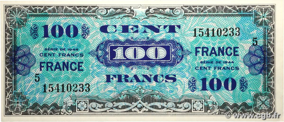 100 Francs FRANCE FRANCIA  1945 VF.25.05 SC+