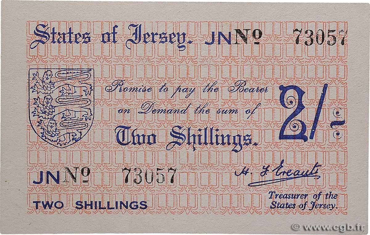 2 Shillings JERSEY  1941 P.04a NEUF