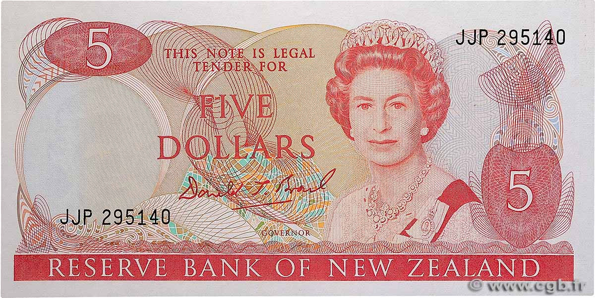 5 Dollars NOUVELLE-ZÉLANDE  1988 P.171c NEUF