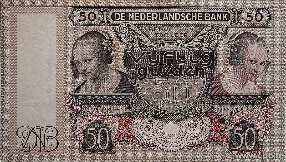 50 Gulden PAíSES BAJOS  1941 P.058 FDC