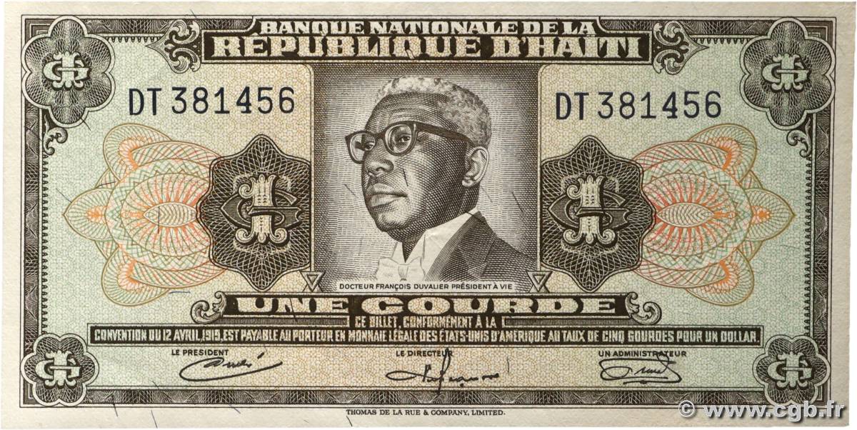 1 Gourde HAITI  1967 P.196 AU