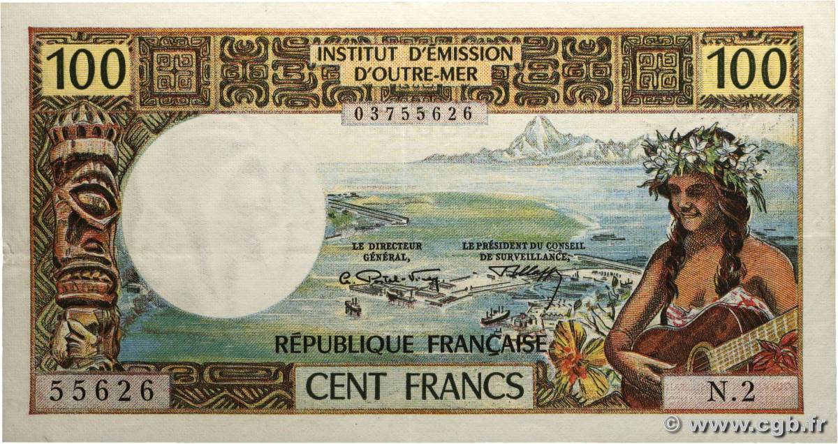 100 Francs NOUVELLE CALÉDONIE  1972 P.63b SUP