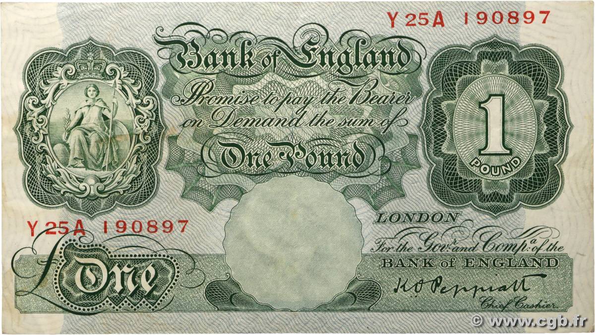 1 Pound ENGLAND  1948 P.369a VF+