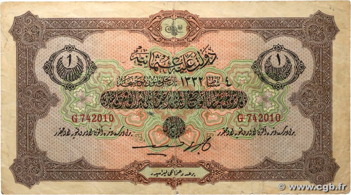 1 Livre TURKEY  1917 P.099a F+