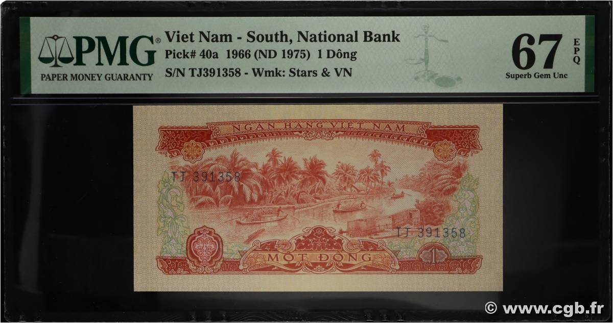 1 Dong SOUTH VIETNAM  1966 P.40a UNC