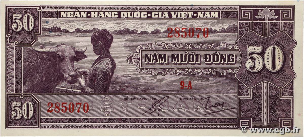 50 Dong VIET NAM SUD  1956 P.07a NEUF