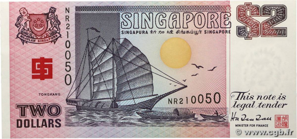 2 Dollars Commémoratif SINGAPUR  1994 P.31A fST+