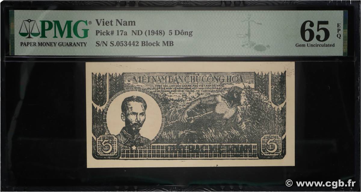 5 Dong VIETNAM  1948 P.017a FDC