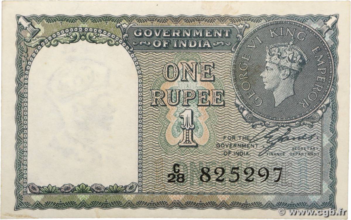 1 Rupee INDIEN
  1940 P.025a fST+