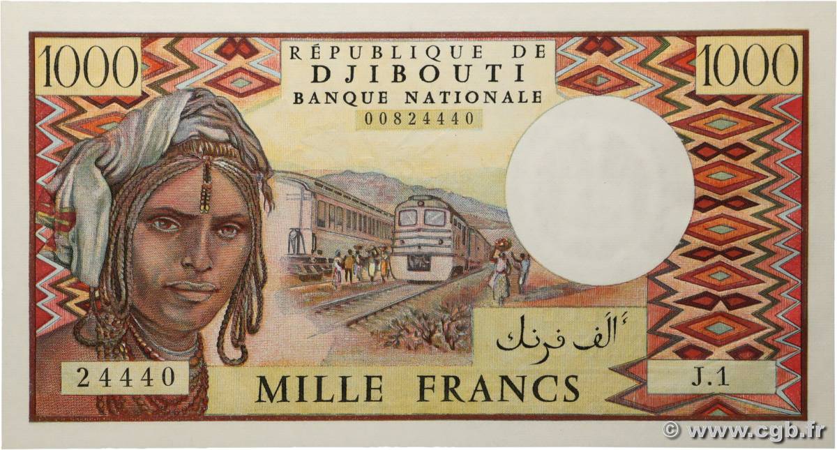 1000 Francs DJIBOUTI  1979 P.37a NEUF
