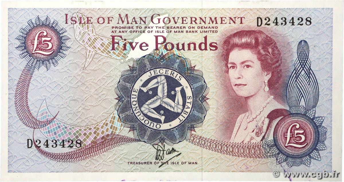 5 Pounds ÎLE DE MAN  1979 P.35Aa SPL