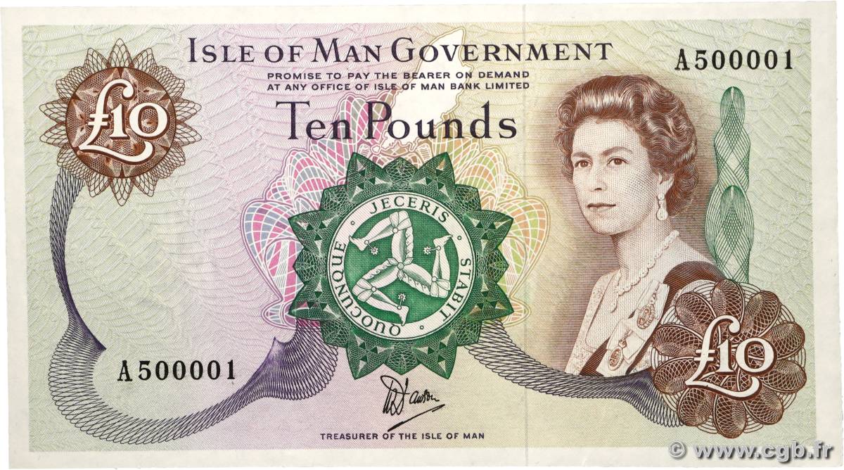 10 Pounds ÎLE DE MAN  1979 P.36b AU+
