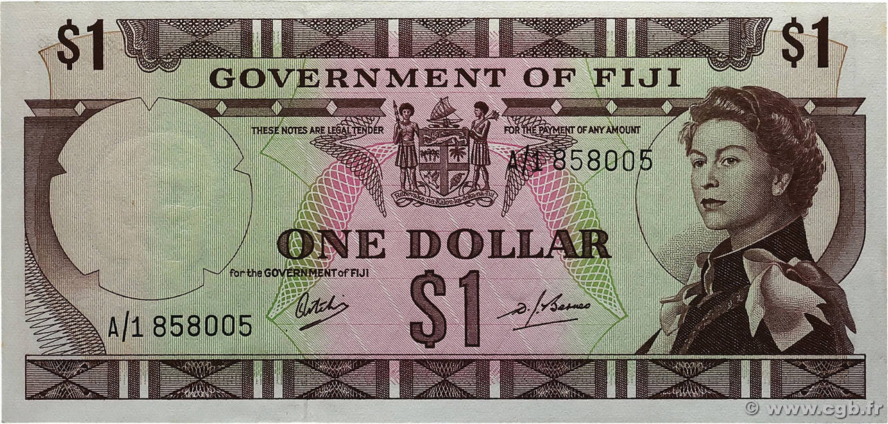 1 Dollar FIDJI  1969 P.059a NEUF