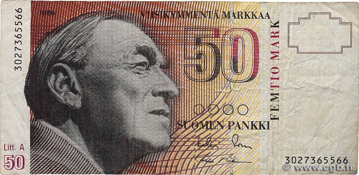 50 Markkaa FINNLAND  1986 P.118 S