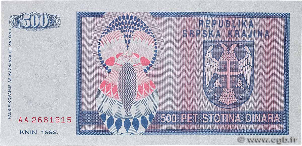 500 Dinara BOSNIA HERZEGOVINA  1992 P.136 UNC