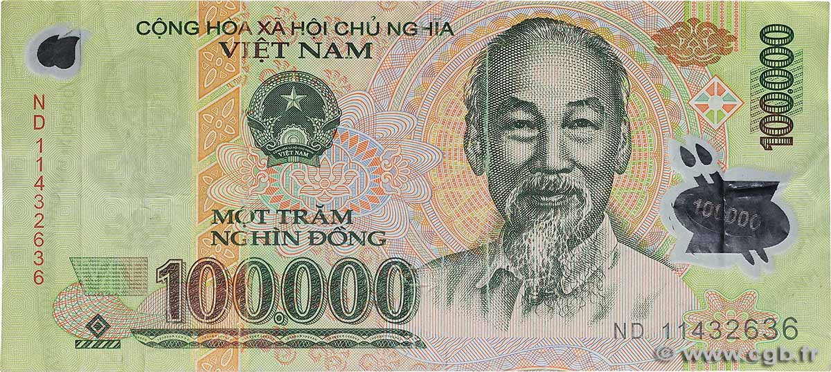 100000 Dong VIETNAM  2011 P.122h q.BB