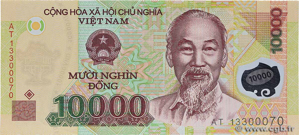 10000 Dong VIET NAM  2013 P.119e XF