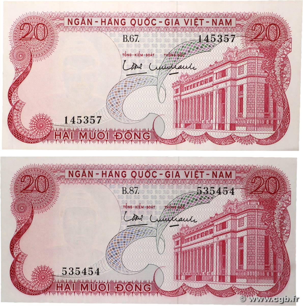 20 Dong Lot VIET NAM SUD  1969 P.24a pr.NEUF