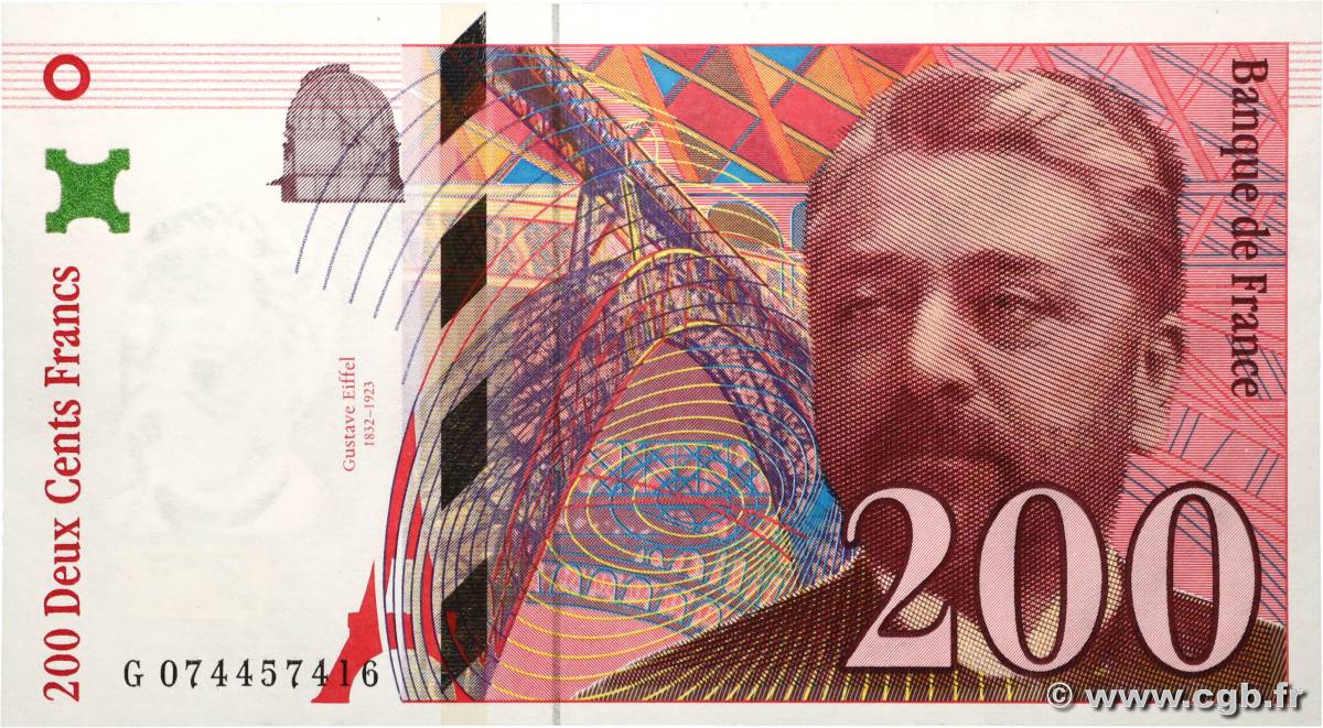 200 Francs EIFFEL FRANKREICH  1999 F.75.05 ST