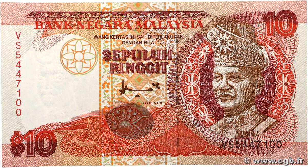10 Ringitt MALAYA  1995 P.36  fVZ