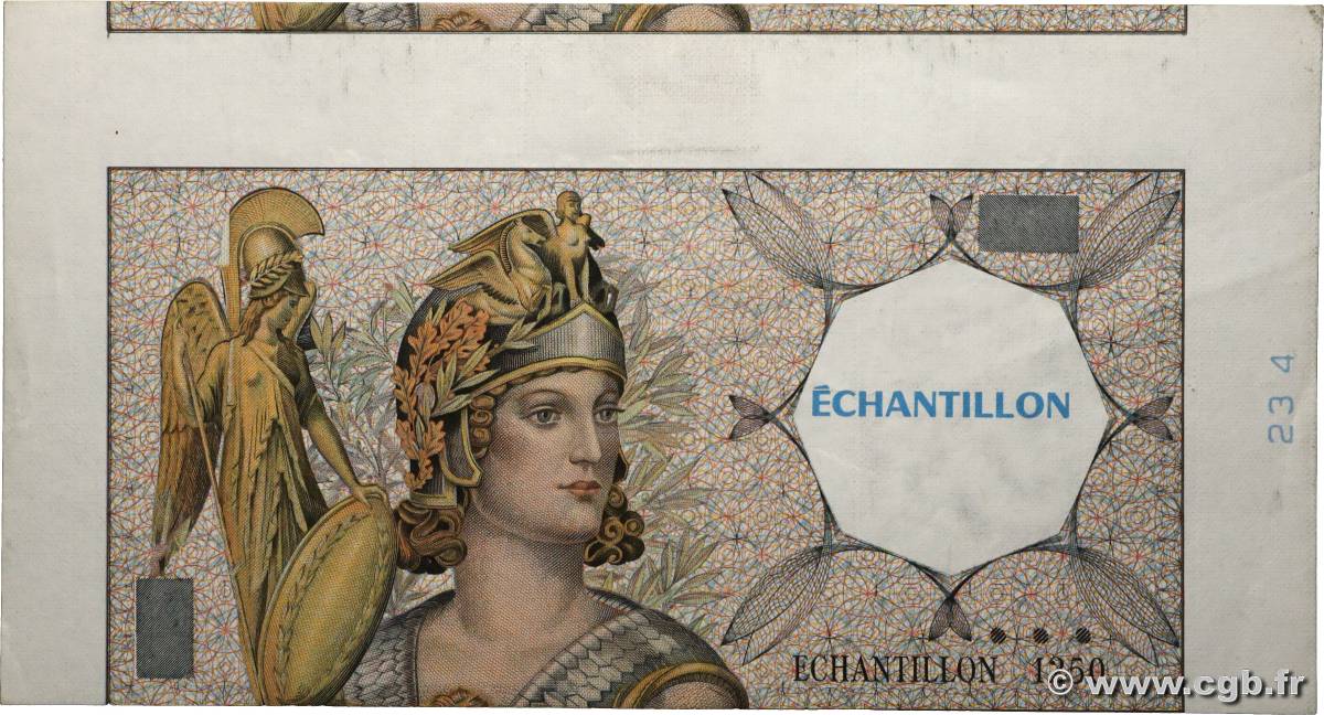 200 Francs MONTESQUIEU, type Athéna Fauté FRANCE regionalism and various  1990 F.(70) XF