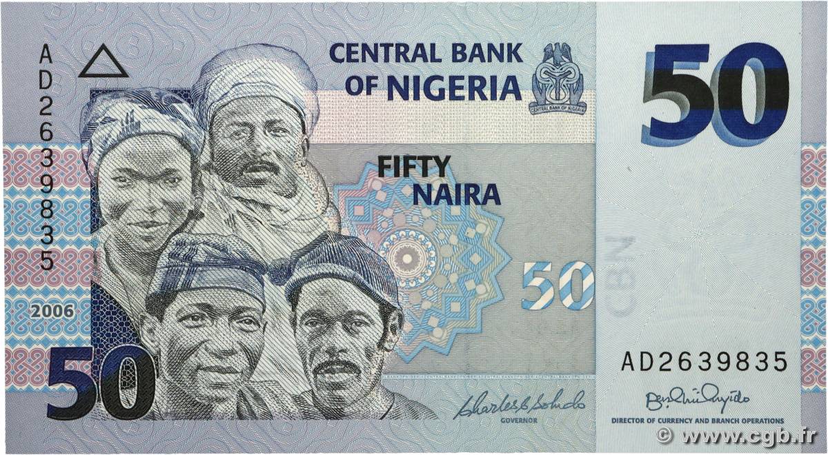 50 Naira NIGERIA  2006 P.35a NEUF