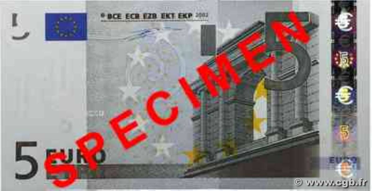 5 Euro EUROPE  2002 P.01m NEUF