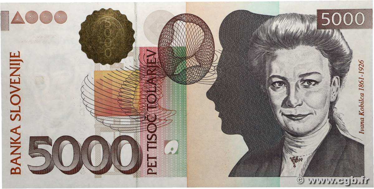 5000 Tolarjev SLOVENIA  2000 P.23a UNC