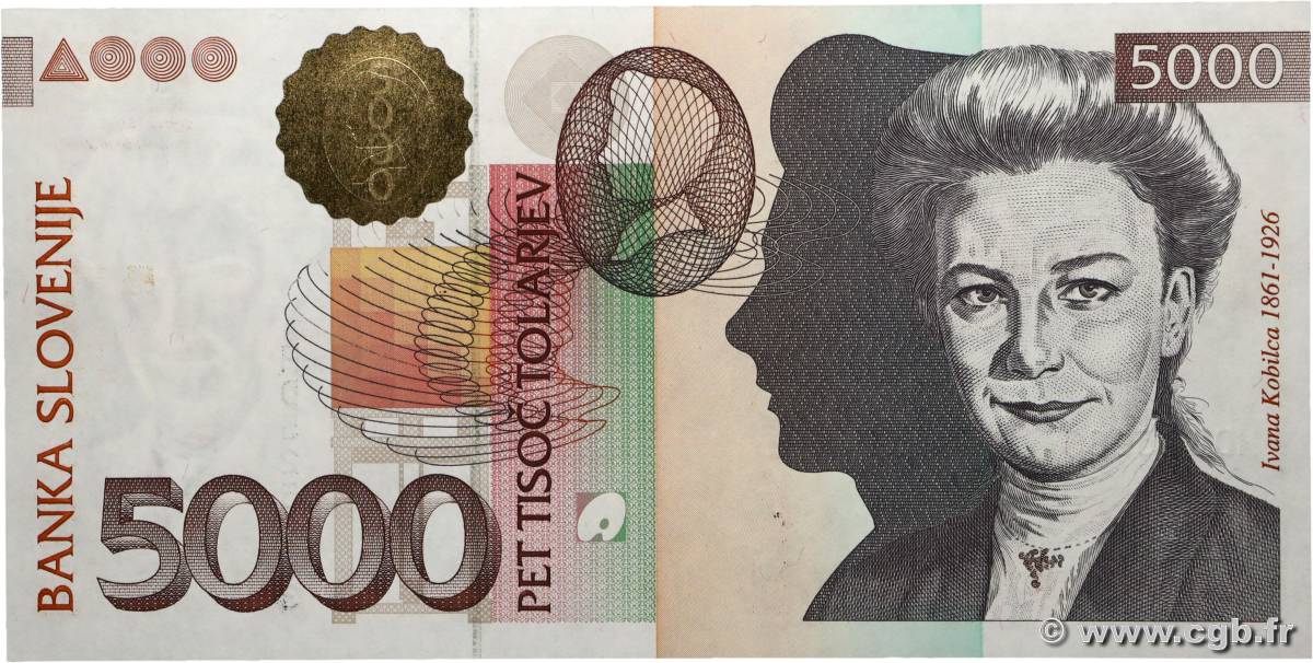 5000 Tolarjev SLOVENIA  2000 P.23a UNC