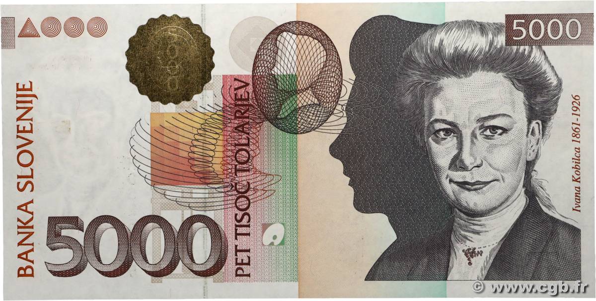 5000 Tolarjev SLOVENIA  2000 P.23a UNC-
