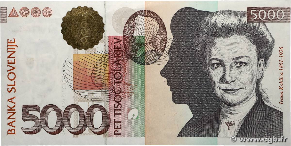 5000 Tolarjev SLOVÉNIE  2000 P.23a pr.NEUF